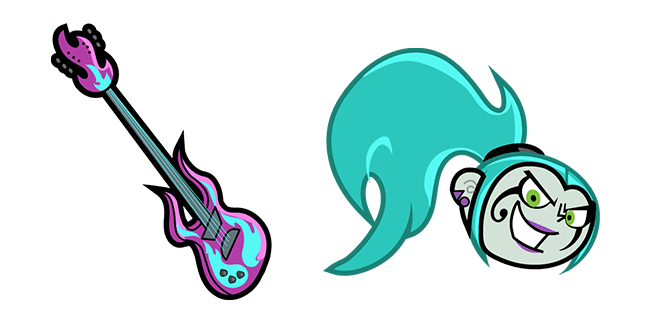 Danny Phantom Ember McLain & Guitar Cursor