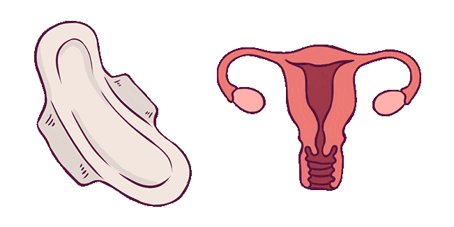 Women's Pad & Reproductive System Animated Cursor