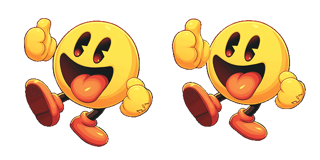 Fancy Pac-Man Thumbs Up Animated Cursor