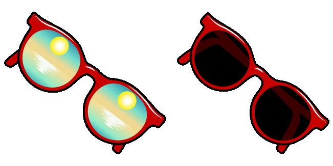 Summer Vibe Glasses Animated Cursor