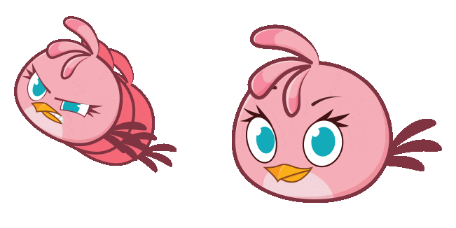 Angry Birds Stella Animated Cursor
