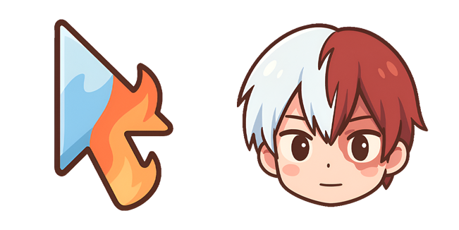 MHA Chibi Shoto Todoroki & Arrow Cursor
