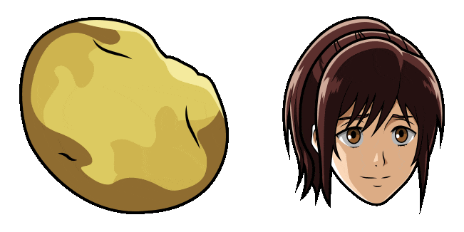 Attack on Titan Sasha & Potato Animated Cursor
