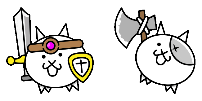 The Battle Cats Brave & Axe Animated Cursor