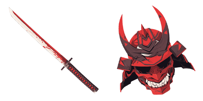 Samurai Katana & Samurai Helmet Cursor