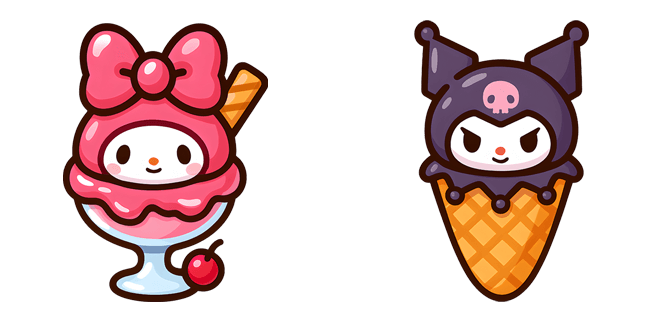 Sanrio My Melody & Kuromi Ice Cream Cursor