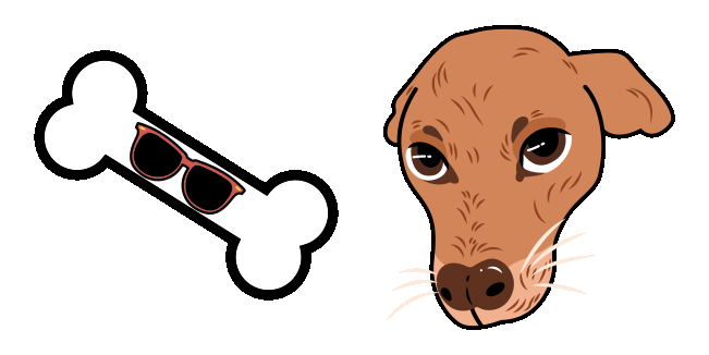 Caramel Mutt & Bone Animated Cursor