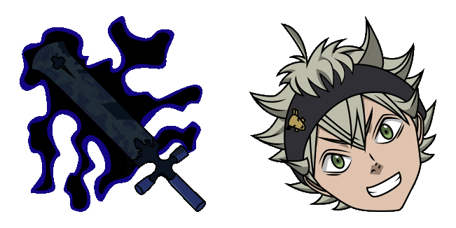Black Clover Asta & Demon-Destroyer Sword Animated Cursor