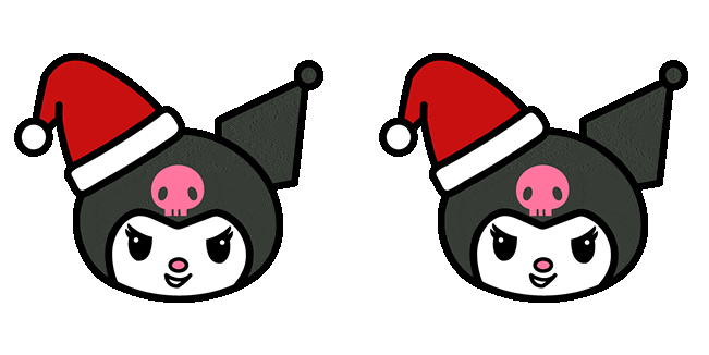 Christmas Sanrio Kuromi & Hat Animated Cursor