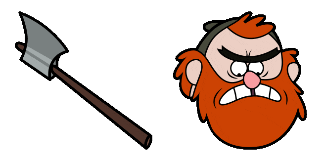 Gravity Falls Manly Dan & Axe Animated Cursor