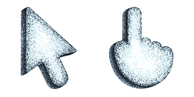 Silver Glitter Cursor