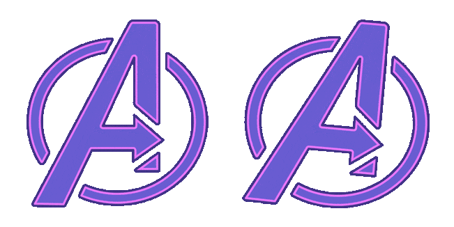 Purple Avengers Logo Animated Cursor