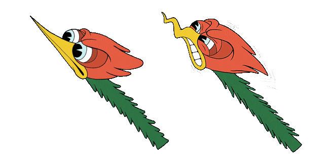 Cuphead Woodpecker Animated Cursor