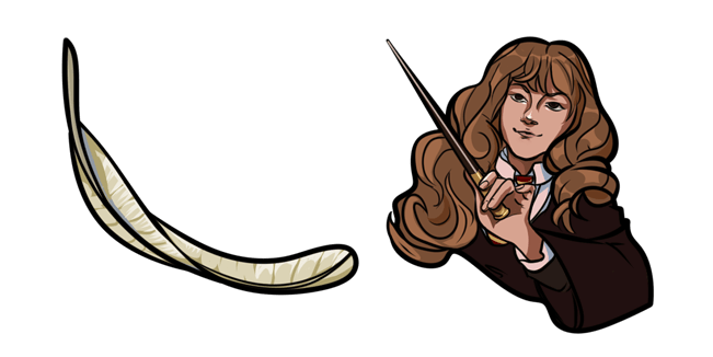 Harry Potter Hermione Granger & Feather Cursor