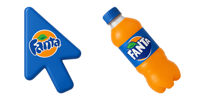 Fanta Orange 3D Cursor
