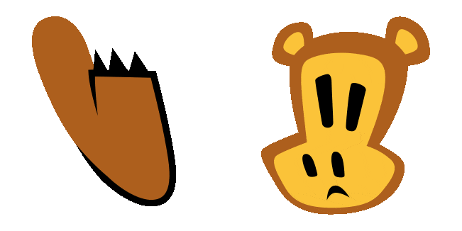 Paul Frank Worry Bear Animated Cursor