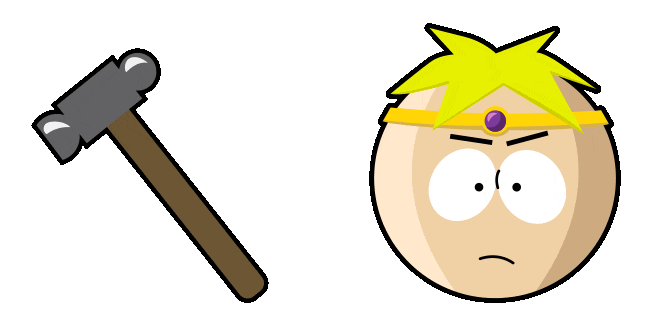South Park Paladin Butters & Hammer Animated Cursor