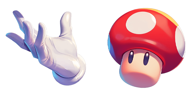 Super Mario Glove and Super Mushroom Cursor