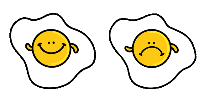 Cute Fried Egg Animated Cursor