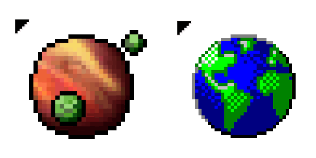 Windows 95/98 Mars & Earth Animated Cursor
