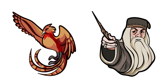 Harry Potter Albus Dumbledore & Phoenix Cursor
