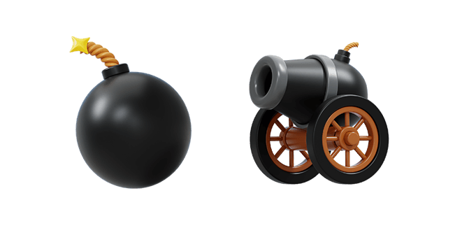 Bomb & Cannon 3D Cursor