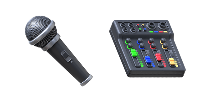 Microphone & Sound Mixer 3D Cursor