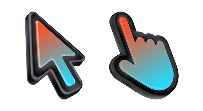 3D Ali Black Stroke Mac Cursor