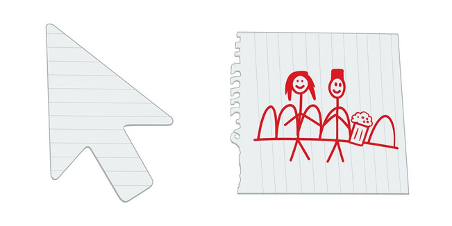 Stranger Things Max & Lucas Drawing Cursor