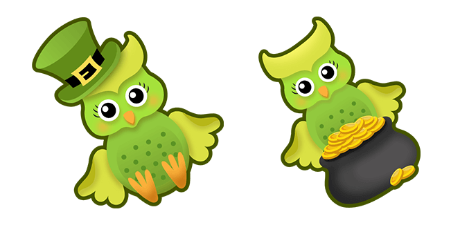 St. Patricks Day Owl Cursor