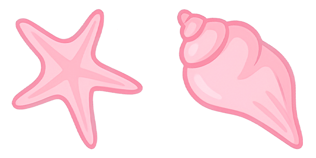 VSCO Girl Starfish & Shellfish Cursor