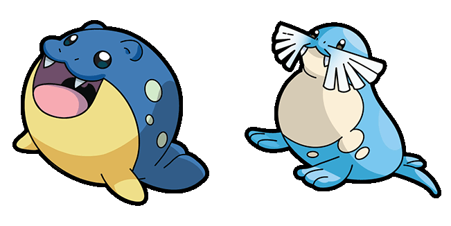 Pokemon Spheal & Sealeo Animated Cursor