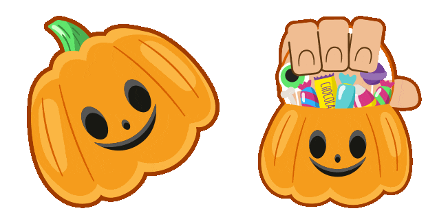 Too Old to Trick-or-Treat Pumpkin Meme Animated Cursor