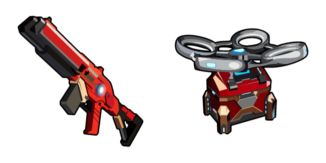 Fortnite The Stark Industries Energy Rifle & Stark Supply Drone Cursor