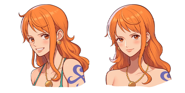 One Piece Smiling Cat Burglar Nami Cursor