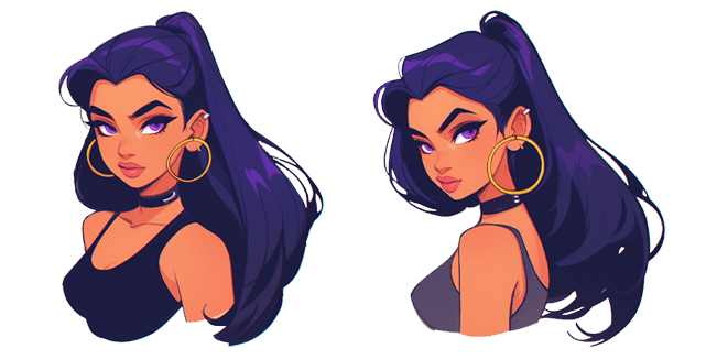 Stunning Baddie Girl Cursor