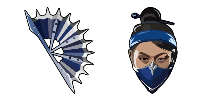 Mortal Kombat Kitana & Steel Fan Cursor