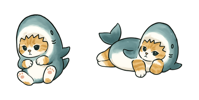 Cute Shark Cat Cursor