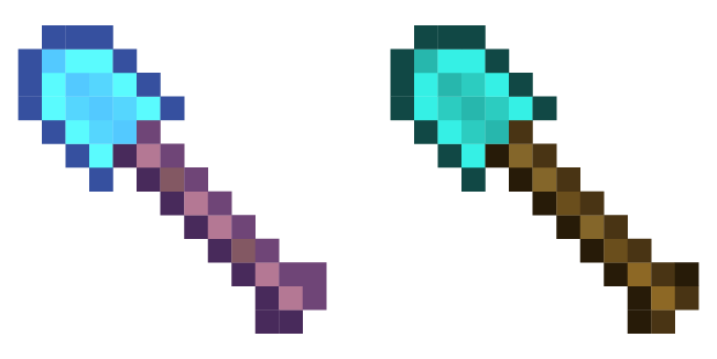 Minecraft Enchanted Diamond Shovel Cursor