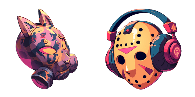 Futuristic Creepy Mask Cursor