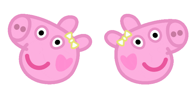 Peppa Pig Evie Animated Cursor