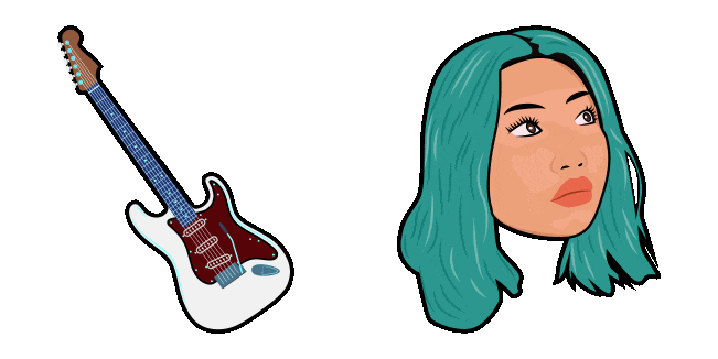 Beabadoobee & Guitar Animated Cursor