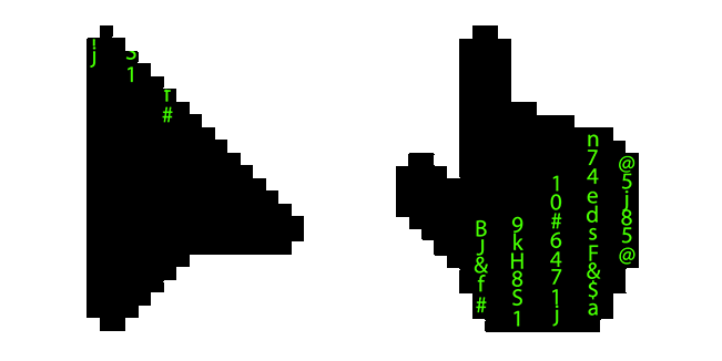 Matrix Pixel Animated Cursor