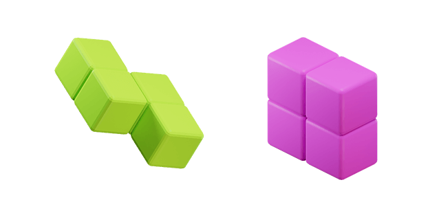 Tetris Box & Z Blocks 3D Cursor
