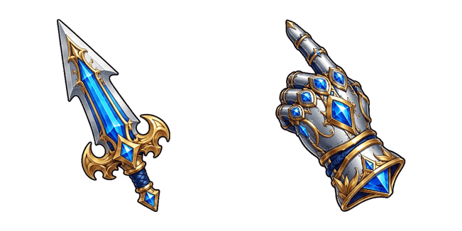 Fantasy Magic Dagger & Gauntlet Cursor