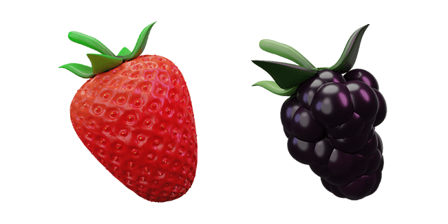Strawberry & Blackberry 3D Cursor