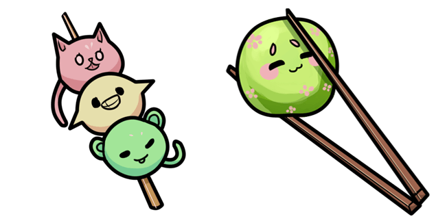 Cute Dando & Mochi Sweets Cursor