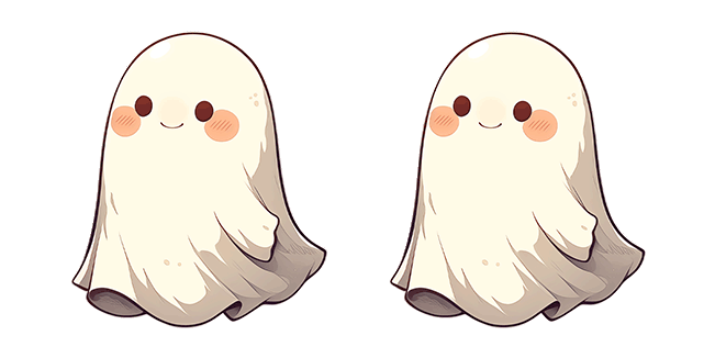 Cute Lovely Ghost Animated Cursor