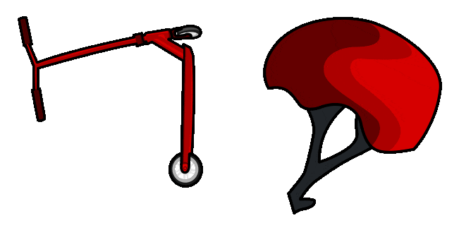 Scooter & Helmet Animated Cursor