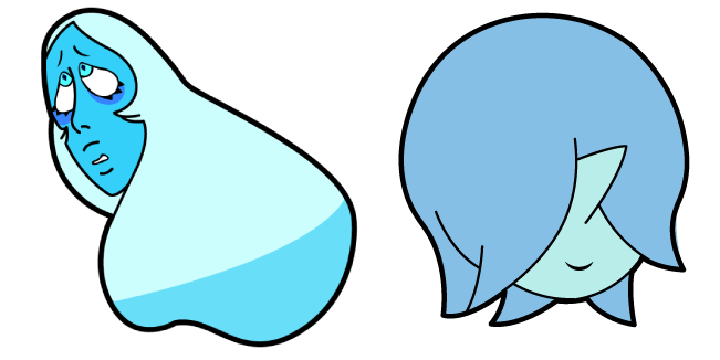 Steven Universe Blue Diamond & Blue Pearl Cursor